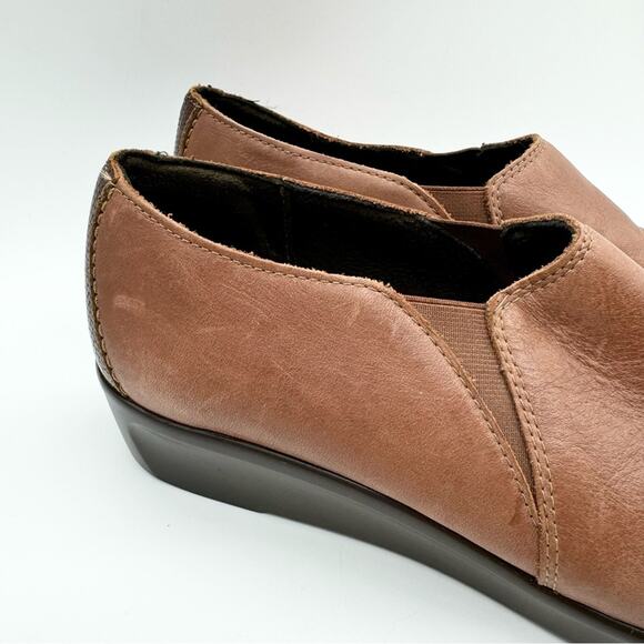 SAS Nora Slip On Comfort Shoe Loafer In Auburn/Lizard Brown 9.5 Office Minimal - Picture 4 of 11